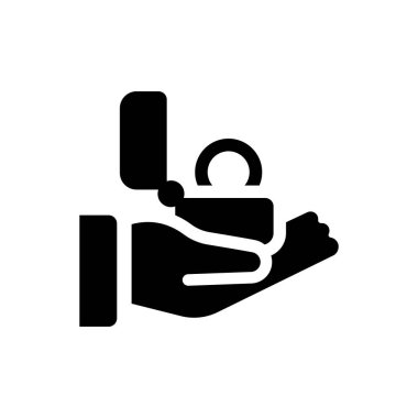 Love engagement icon (Simple vector illustration)