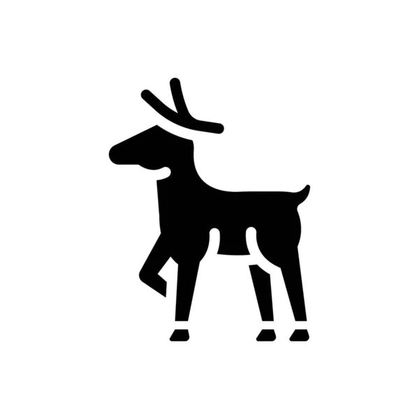 鹿类图标 简单的矢量图解 — 图库矢量图片