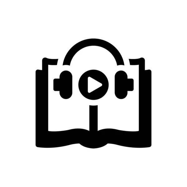 Audio Book Icon Simple Vector Illustration —  Vetores de Stock