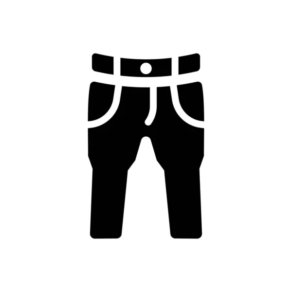 Jeans Pants Icon Simple Vector Illustration —  Vetores de Stock