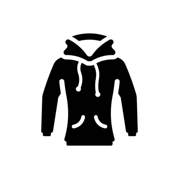 Значок Куртки Капюшоне Простая Векторная Иллюстрация — стоковый вектор