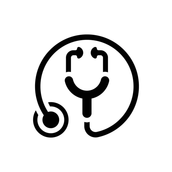 Stethoscope Icon Simple Vector Illustration — Stok Vektör