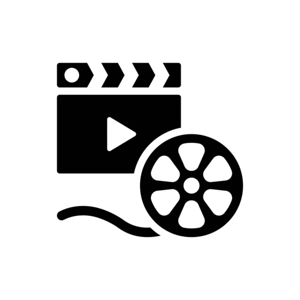 Movie Entertainment Icon Simple Vector Illustration — Image vectorielle