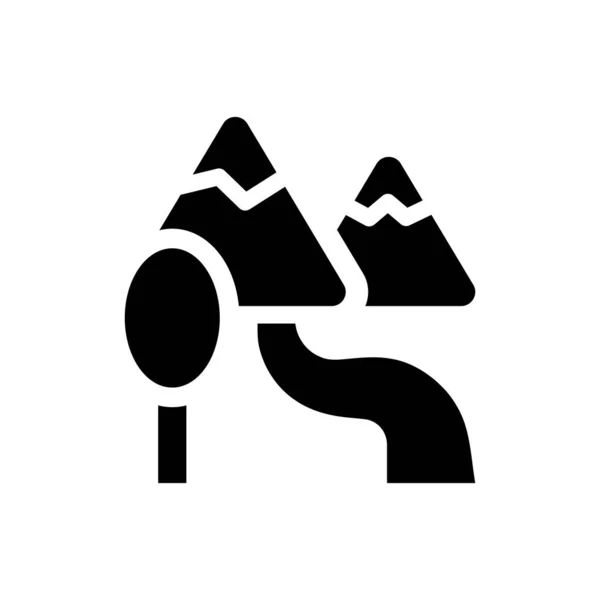 Hiking Icon Simple Vector Illustration — Stockový vektor
