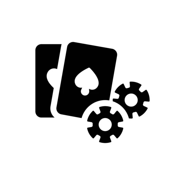 Casino Gambling Icon Simple Vector Illustration — Stock Vector