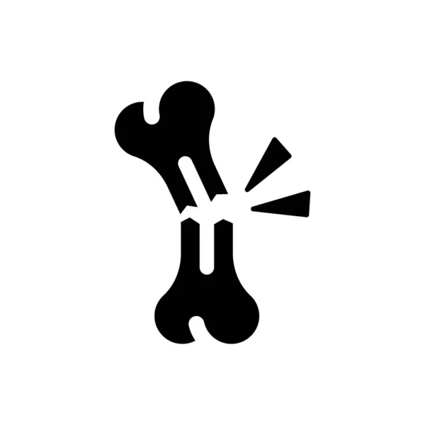 Bone Fracture Icon Simple Vector Illustration — Stok Vektör