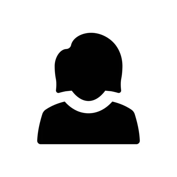 Woman Avatar Icon Simple Vector Illustration — ストックベクタ