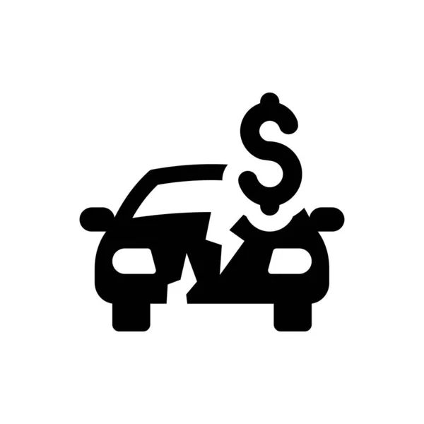 Auto Compensation Icon Simple Vector Illustration — Vector de stock