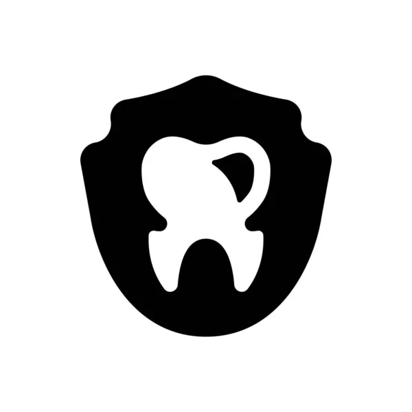 Dental Shield Icon Simple Vector Illustration — Stok Vektör