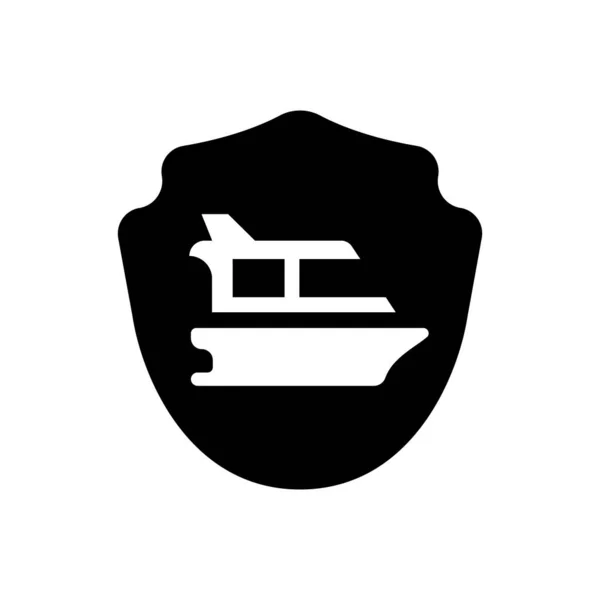 Marine Insurance Icon Simple Vector Illustration — 스톡 벡터