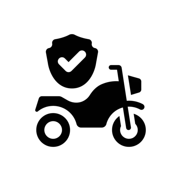 Motorcycle Insurance Icon Simple Vector Illustration — Archivo Imágenes Vectoriales