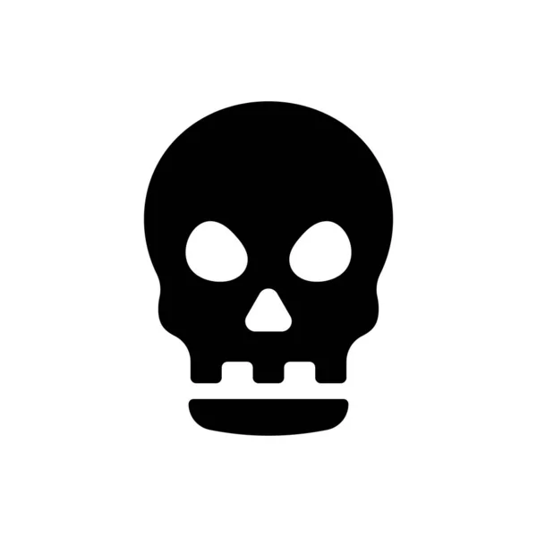 Skull Icon Simple Vector Illustration — Stockový vektor