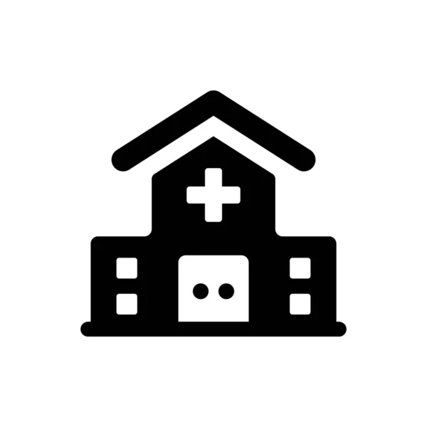 Hospital Building Icon Simple Vector Illustration — Archivo Imágenes Vectoriales