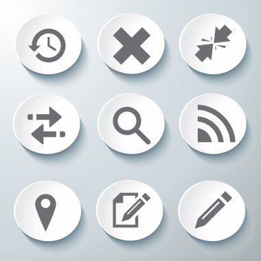 3D Icons 3d simgeleri simge Cam simgeler vektör Icon set simgeler simge koleksiyon küme.