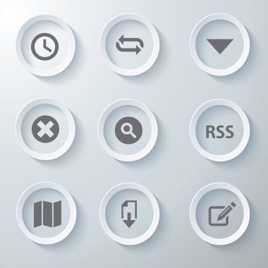 3D Icons 3d simgeleri simge Cam simgeler vektör Icon set simgeler simge koleksiyon küme.