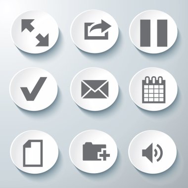 3D Icons 3d simgeleri simge Cam simgeler vektör Icon set simgeler simge koleksiyon küme.