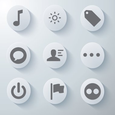 3D Icons 3d simgeleri simge Cam simgeler vektör Icon set simgeler simge koleksiyon küme.