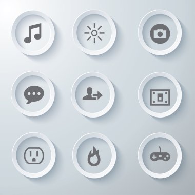 3D Icons 3d simgeleri simge Cam simgeler vektör Icon set simgeler simge koleksiyon küme.