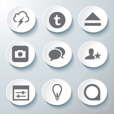 3D Icons 3d simgeleri simge Cam simgeler vektör Icon set simgeler simge koleksiyon küme.