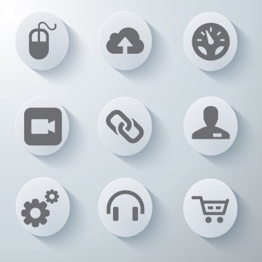 3D Icons 3d simgeleri simge Cam simgeler vektör Icon set simgeler simge koleksiyon küme.