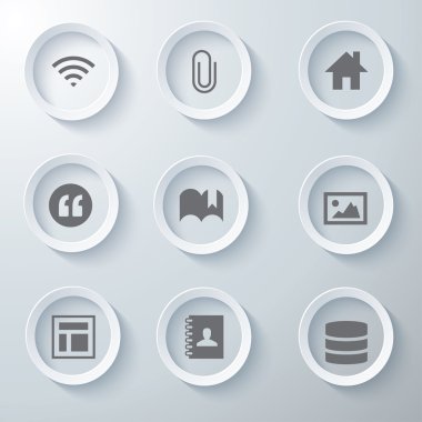 3D Icons 3d simgeleri simge Cam simgeler vektör Icon set simgeler simge koleksiyon küme.