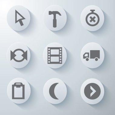 3D Icons 3d simgeleri simge Cam simgeler vektör Icon set simgeler simge koleksiyon küme.