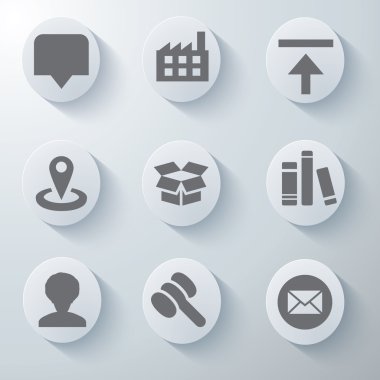 3D Icons 3d simgeleri simge Cam simgeler vektör Icon set simgeler simge koleksiyon küme.