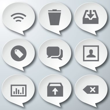 3D Icons 3d simgeleri simge Cam simgeler vektör Icon set simgeler simge koleksiyon küme.