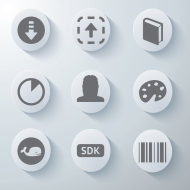 3D Icons 3d simgeleri simge Cam simgeler vektör Icon set simgeler simge koleksiyon küme.