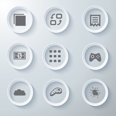 3D Icons 3d simgeleri simge Cam simgeler vektör Icon set simgeler simge koleksiyon küme.