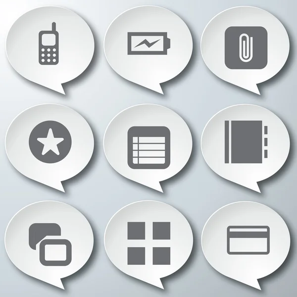 3d iconos 3d iconos conjunto icono de vidrio iconos vector icono conjunto iconos icono colección — Vector de stock