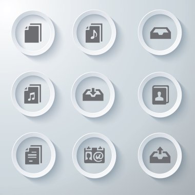 3D Icons 3d simgeleri simge Cam simgeler vektör Icon set simgeler simge koleksiyon küme.