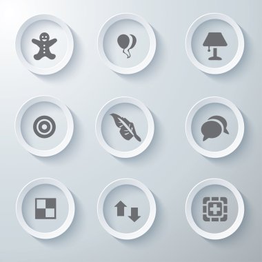 3D Icons 3d simgeleri simge Cam simgeler vektör Icon set simgeler simge koleksiyon küme.
