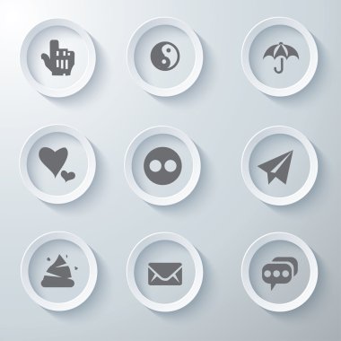 3D Icons 3d simgeleri simge Cam simgeler vektör Icon set simgeler simge koleksiyon küme.