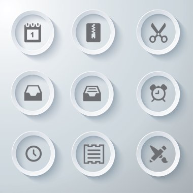 3D Icons 3d simgeleri simge Cam simgeler vektör Icon set simgeler simge koleksiyon küme.