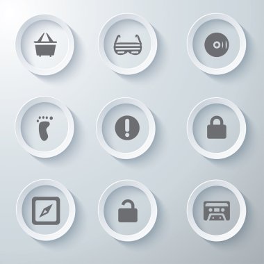 3D Icons 3d simgeleri simge Cam simgeler vektör Icon set simgeler simge koleksiyon küme.