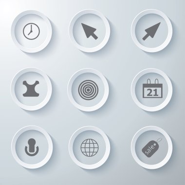 3D Icons 3d simgeleri simge Cam simgeler vektör Icon set simgeler simge koleksiyon küme.