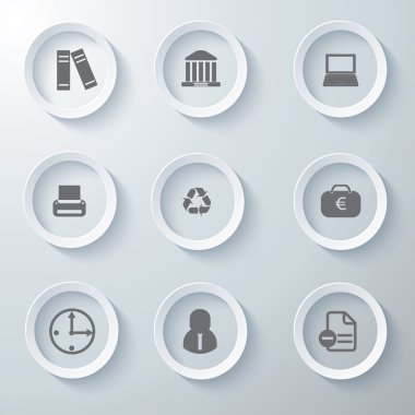 3D Icons 3d simgeleri simge Cam simgeler vektör Icon set simgeler simge koleksiyon küme.