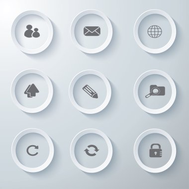 3D Icons 3d simgeleri simge Cam simgeler vektör Icon set simgeler simge koleksiyon küme.