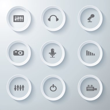 3D Icons 3d simgeleri simge Cam simgeler vektör Icon set simgeler simge koleksiyon küme.