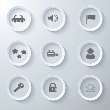 3D Icons 3d simgeleri simge Cam simgeler vektör Icon set simgeler simge koleksiyon küme.