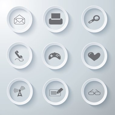 3D Icons 3d simgeleri simge Cam simgeler vektör Icon set simgeler simge koleksiyon küme.