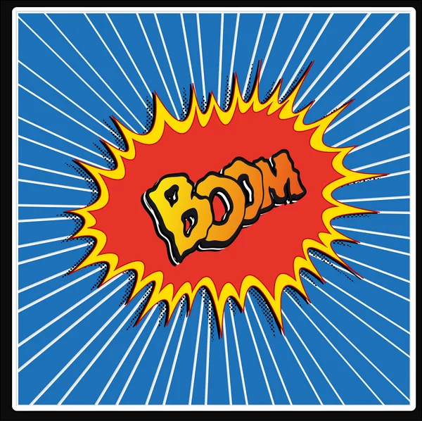 Komická kniha komiksů komické bubliny komické pozadí komické exploze komické bubliny komiksového komické umění komiksu umění — Stockový vektor
