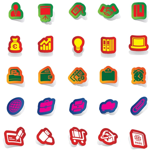 Aufkleber Symbol Aufkleber Etikett Aufkleber Vektor Aufkleber Tag Aufkleber Set Icons Icon Sammlung — Stockvektor