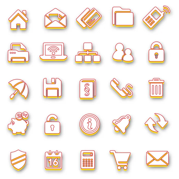 Etiqueta engomada icono etiqueta etiqueta etiqueta pegatina vector etiqueta pegatinas conjunto icono conjunto iconos icono colección — Vector de stock