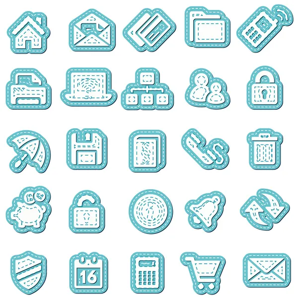 Etiqueta engomada icono etiqueta etiqueta etiqueta pegatina vector etiqueta pegatinas conjunto icono conjunto iconos icono colección — Vector de stock