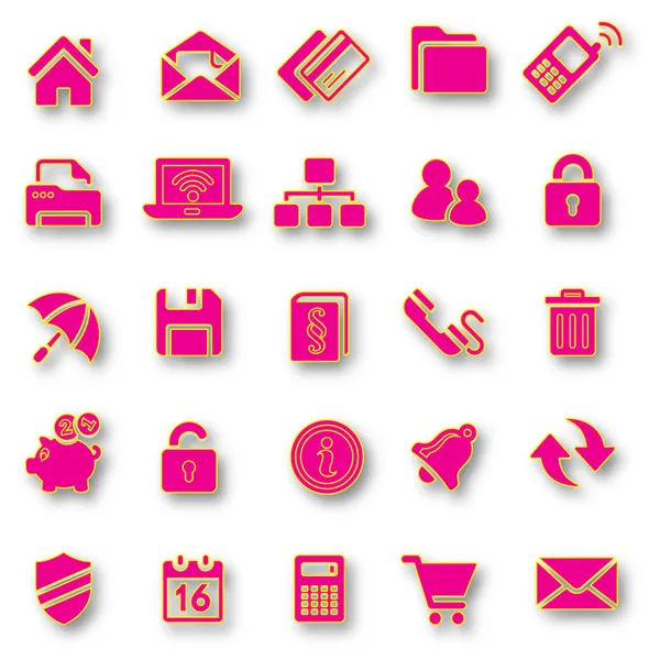 Aufkleber Symbol Aufkleber Etikett Aufkleber Vektor Aufkleber Tag Aufkleber Set Icons Icon Sammlung — Stockvektor