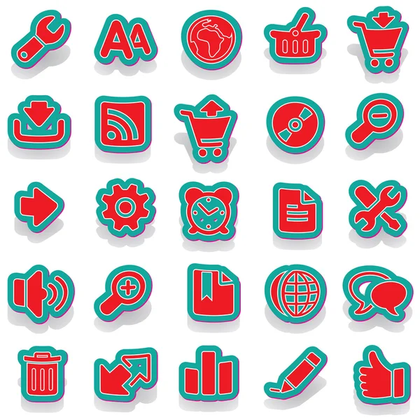 Aufkleber Symbol Aufkleber Etikett Aufkleber Vektor Aufkleber Tag Aufkleber Set Icons Icon Sammlung — Stockvektor