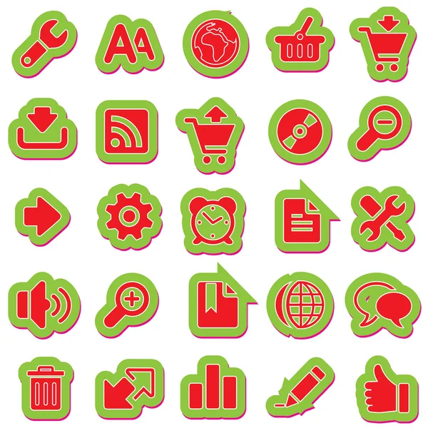 Aufkleber Symbol Aufkleber Etikett Aufkleber Vektor Aufkleber Tag Aufkleber Set Icons Icon Sammlung — Stockvektor