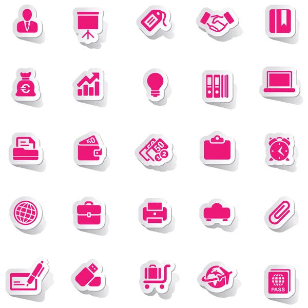 Klistermärke ikonen klistermärke etikett klistermärke vector klistermärke tag klistermärken ställa ikonen uppsättning ikoner ikon insamling — Stock vektor